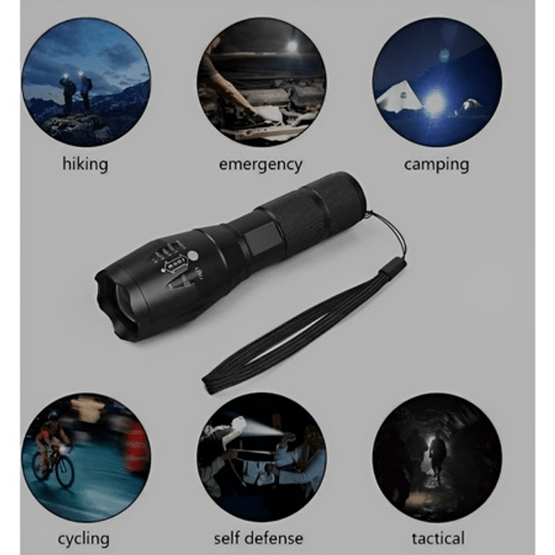 Casa si Gradina - Corpuri si surse de iluminat - Iluminat exterior - Lanterne - Mini lanterna cu led 5 moduri de reglare rezistenta la apa - Infinity.ro