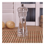 Casa si Gradina - Bucatarie si vesela - Ustensile bucatarie - Rasnite si dozatoare condimente - Rasnita sare si piper transparenta acril si metal 16 cm - Infinity.ro