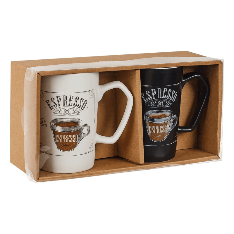 Casa si Gradina - Bucatarie si vesela - Cani si pahare - Cani si cesti - Set 2 cani ceramice X-press pentru cafea sau ceai, 370 ml - Infinity.ro
