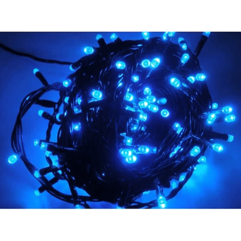 Casa si Gradina - Decoratiuni - Decoratiuni de sezon - Instalatie interior, exterior pentru brad cu lumina albastra 300 leduri - Infinity.ro