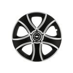 Auto si Moto - Anvelope si jante - Accesorii roti - Capace roti - Set 4 capace roti negru Sun cu crom pentru gama auto Opel, R14 - Infinity.ro