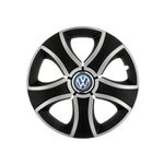 Auto si Moto - Anvelope si jante - Accesorii roti - Capace roti - Set 4 capace roti negru Sun pentru gama auto Volkswagen, R15 - Infinity.ro