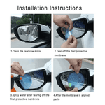 Casa si Gradina - Decoratiuni - Oglinzi - Folie oglinda de protectie, anti ploaie, anti ceata, rotund, 2 bucati - Infinity.ro