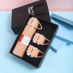 Casa si Gradina - Bucatarie si vesela - Accesorii bar - Termosuri si Cani termos - Termos travel compus din 3 piese  culoare roz - Infinity.ro