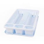 Casa si Gradina - Bucatarie si vesela - Organizare si depozitare bucatarie - Scurgator vase - Uscator Romtatay pentru vase, cu tava dimensiune 42x27x8.5 cm - Infinity.ro