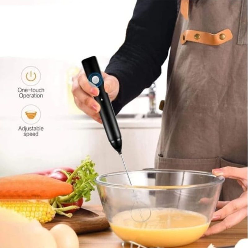 Electronice si Electrocasnice - Electrocasnice bucatarie - Mixere, tocatoare & roboti de bucatarie - Mixere - Mini Mixer ideal pentru amestecul cafelei si baterea ouale MK-001 - Infinity.ro