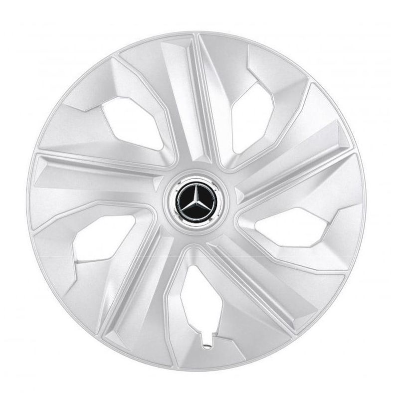 Auto si Moto - Anvelope si jante - Accesorii roti - Capace roti - Set 4 capace roti Mercedes, model Luna gri, R14 - Infinity.ro