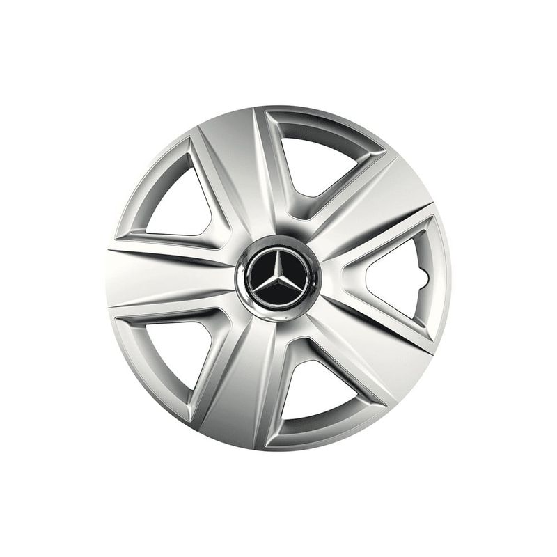 Auto si Moto - Anvelope si jante - Accesorii roti - Capace roti - Set 4 capace roti pentru Mercedes, model Esprit gri, R16 - Infinity.ro