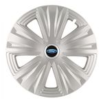 Auto si Moto - Anvelope si jante - Accesorii roti - Capace roti - Set 4 capace roti pentru Ford, model Glory gri, R16 - Infinity.ro