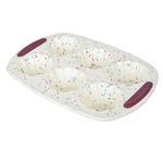 Casa si Gradina - Bucatarie si vesela - Ustensile bucatarie - Forme prajituri - Forma briose AMBITION Felice, 6 portii, 30x20.5 cm, silicon crem - Infinity.ro