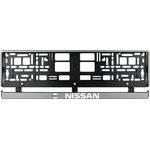 Auto si Moto - Piese auto si accesorii - Caroserie - Ornamente exterior auto - Set 2 bucati, suport numar inmatriculare argintiu Nissan - Infinity.ro