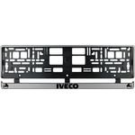 Auto si Moto - Piese auto si accesorii - Caroserie - Ornamente exterior auto - Set 2 bucati, suport numar inmatriculare argintiu Iveco - Infinity.ro
