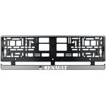 Auto si Moto - Piese auto si accesorii - Caroserie - Ornamente exterior auto - Set 2 bucati, suport numar inmatriculare argintiu Renault - Infinity.ro