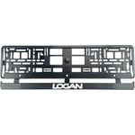 Auto si Moto - Piese auto si accesorii - Caroserie - Ornamente exterior auto - Set 2 bucati, suport numar inmatriculare Carbon, Logan - Infinity.ro