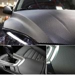 Auto si Moto - Piese auto si accesorii - Piese auto - Tuning - Folie autocolant Carbon 3D Neagra ,iesire in relief, 127 x 50 cm - Infinity.ro