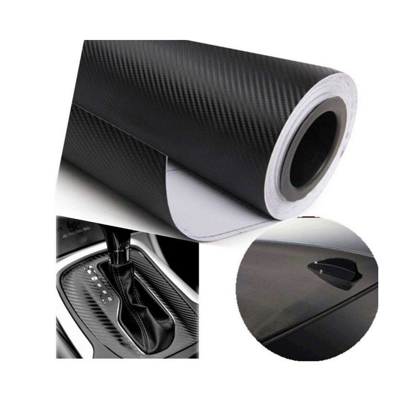 Auto si Moto - Piese auto si accesorii - Piese auto - Tuning - Folie autocolant Carbon 3D Neagra ,iesire in relief, 127 x 50 cm - Infinity.ro