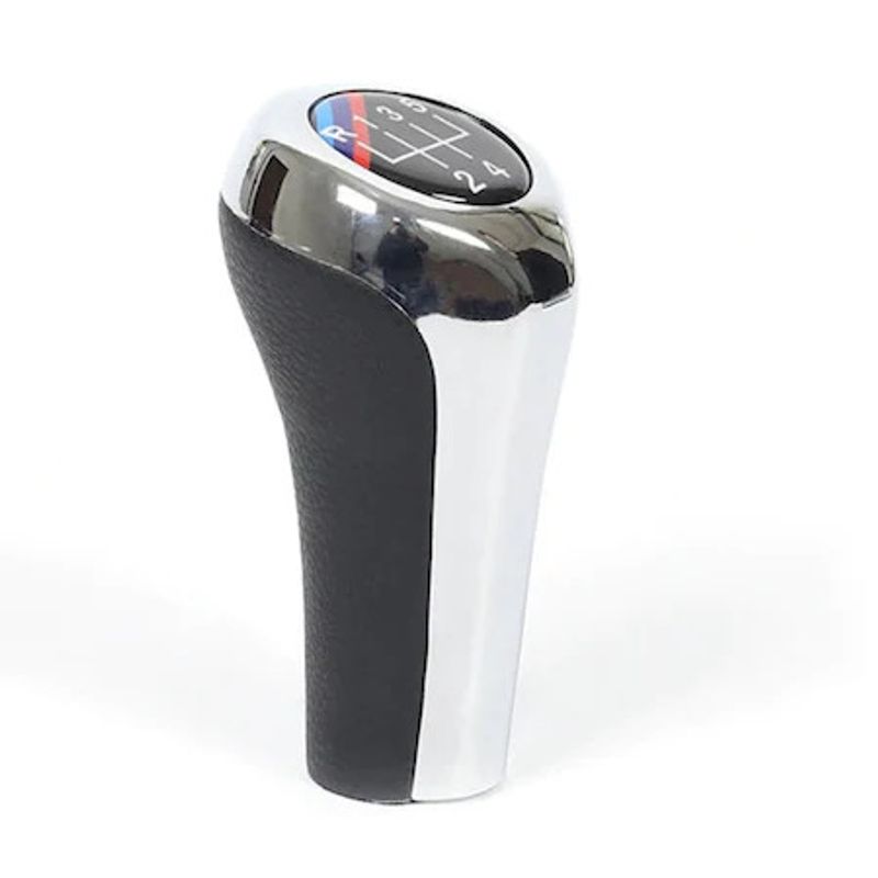 Auto si Moto - Piese auto si accesorii - Interior auto - Accesorii interior - Nuca Schimbator Viteze BMW X1 X3 X5 E53 E83 , 5 viteze, Chrom-Negru , M power - Infinity.ro
