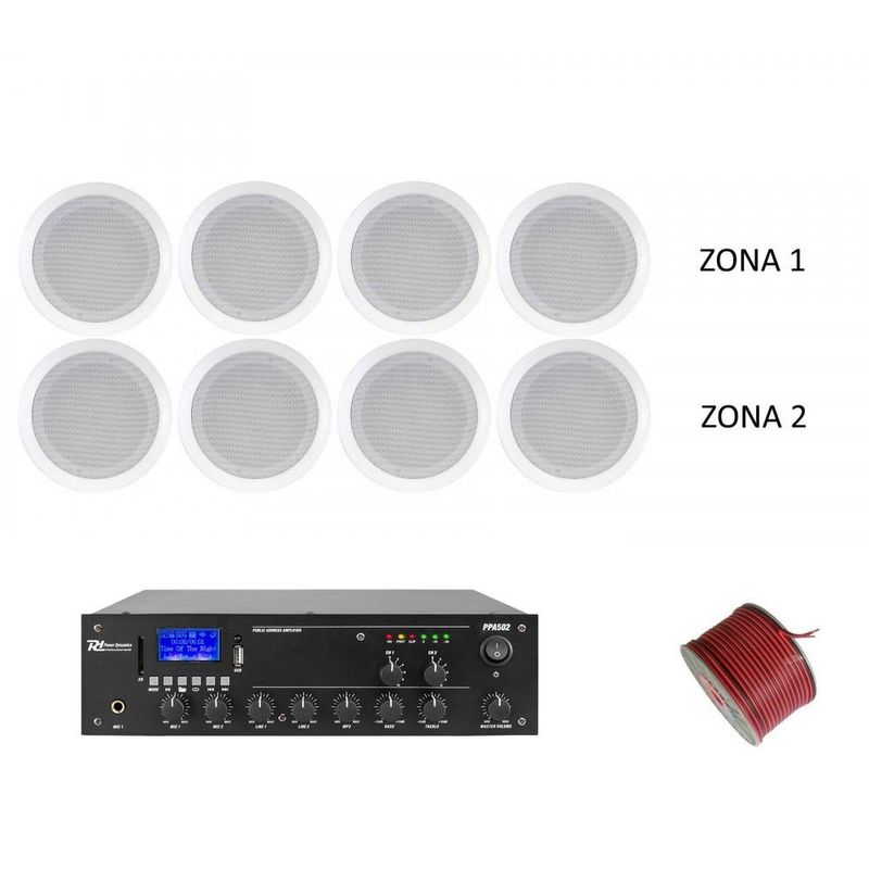 TV, Audio-Video si Foto - Home cinema si Soundbar - Sisteme audio - Sistem ambiental 2 zone 8 boxe tavan, Bluetooth, USB - Infinity.ro