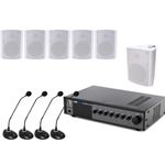 TV, Audio-Video si Foto - Home cinema si Soundbar - Sisteme audio - Sistem conferinta 4 microfoane cu fir, 6 boxe aplicate - Infinity.ro