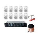 TV, Audio-Video si Foto - Home cinema si Soundbar - Sisteme audio - Sistem multizona 10 boxe albe, bluetooth, USB, FM - Infinity.ro