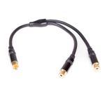 TV, Audio-Video si Foto - Accesorii TV si audio - Cabluri si adaptoare audio - Cablu Adaptor RCA Master Audio RCA100, RCA tata - 2 RCA mama - Infinity.ro