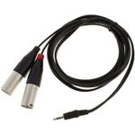 TV, Audio-Video si Foto - Accesorii TV si audio - Cabluri si adaptoare audio - Cablu Audio mini jack-2 XLR tata 3 metri, Dreitec - Infinity.ro