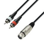 TV, Audio-Video si Foto - Accesorii TV si audio - Cabluri si adaptoare audio - Cablu XLR mama 2 RCA 1m Adam Hall Cables 3 STAR YFCC 0100 - Infinity.ro