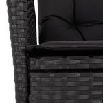 Casa si Gradina - Gradina si terasa - Mobilier exterior - Seturi mobila gradina - Set mobilier de gradina cu perne, 7 piese, negru, poliratan - Infinity.ro
