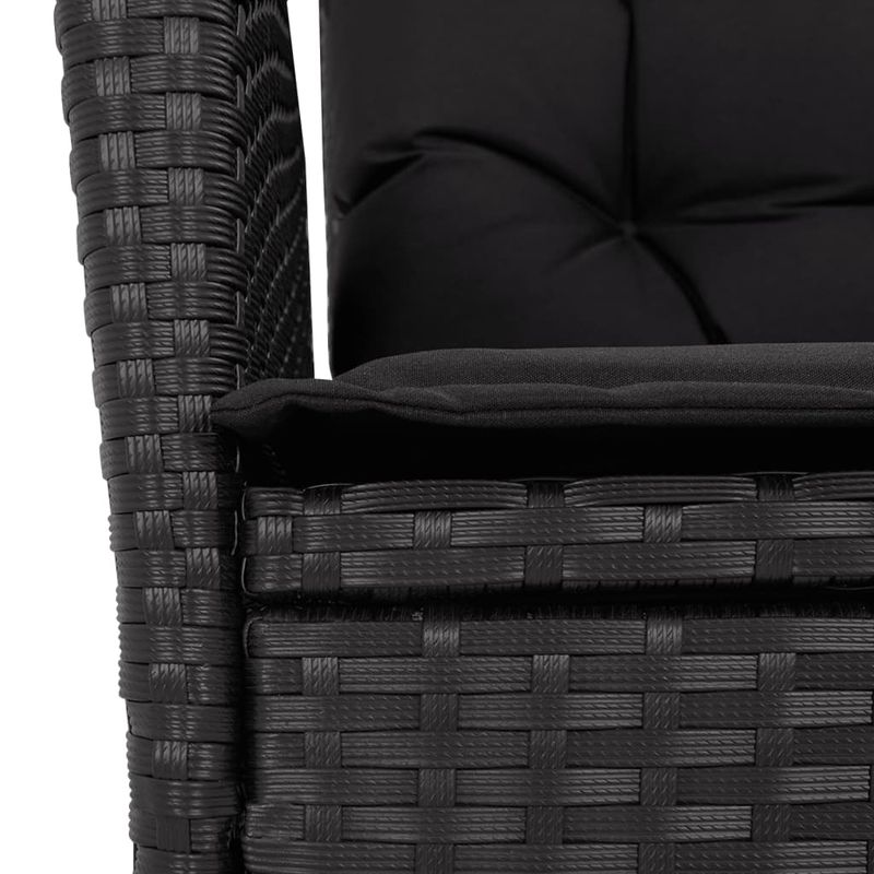 Casa si Gradina - Gradina si terasa - Mobilier exterior - Seturi mobila gradina - Set mobilier de gradina cu perne, 7 piese, negru, poliratan - Infinity.ro