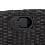 Casa si Gradina - Gradina si terasa - Mobilier exterior - Seturi mobila gradina - Set mobilier de gradina cu perne, 7 piese, negru, poliratan - Infinity.ro