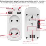 Laptop, Telefoane si Tablete - Wearables si gadgeturi - Gadgeturi - Dispozitive spionaj - Mini Camera Spion in Priza Adaptor dublu, Exaltus®, Wi-Fi, 4K, Full HD, tehnologie super rezolution, Microfon integrat - Infinity.ro