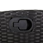 Casa si Gradina - Gradina si terasa - Mobilier exterior - Seturi mobila gradina - Set mobilier de gradina cu perne, 5 piese, negru, poliratan - Infinity.ro