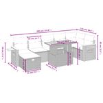 Casa si Gradina - Gradina si terasa - Mobilier exterior - Seturi mobila gradina - Set canapele de gradina, 8 piese, cu perne, bej, poliratan - Infinity.ro