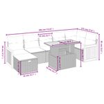 Casa si Gradina - Gradina si terasa - Mobilier exterior - Seturi mobila gradina - Set canapele de gradina, 8 piese, cu perne, bej, poliratan - Infinity.ro