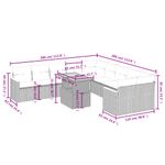 Casa si Gradina - Gradina si terasa - Mobilier exterior - Seturi mobila gradina - Set canapele de gradina cu perne, 11 piese, bej, poliratan - Infinity.ro