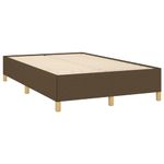 Casa si Gradina - Mobilier - Paturi si accesorii - Paturi - Pat box spring cu saltea, maro inchis, 120x190 cm, textil - Infinity.ro