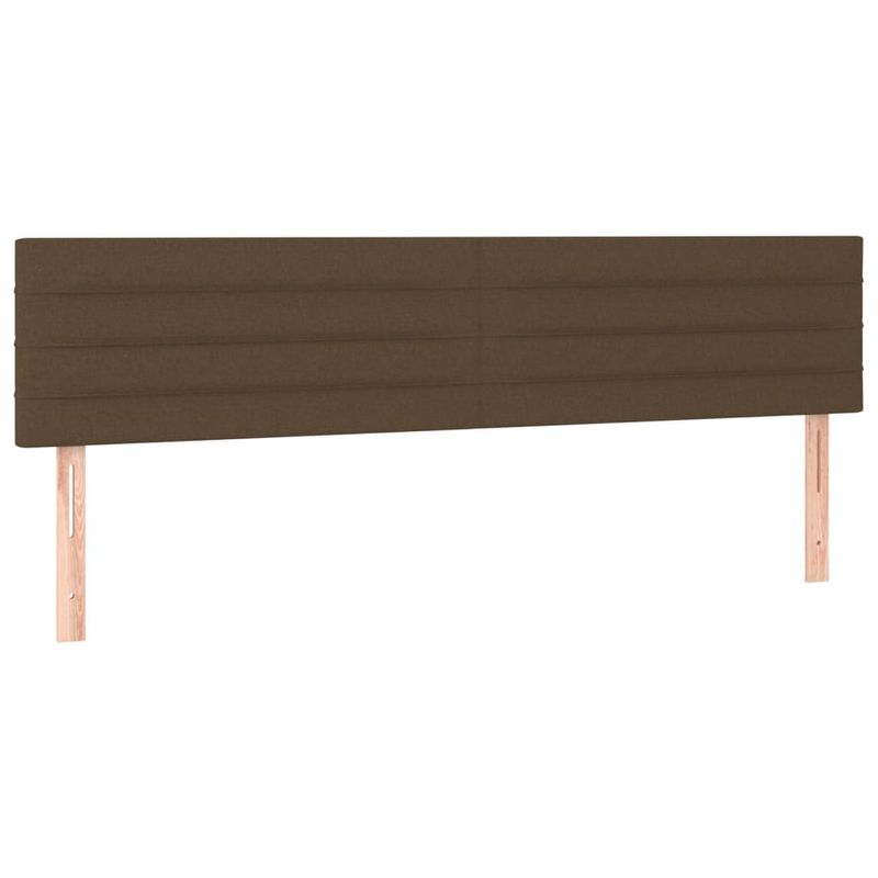 Casa si Gradina - Mobilier - Paturi si accesorii - Paturi - Pat box spring cu saltea, maro inchis, 120x190 cm, textil - Infinity.ro
