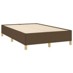 Casa si Gradina - Mobilier - Paturi si accesorii - Paturi - Pat box spring cu saltea, maro inchis, 120x190 cm, textil - Infinity.ro