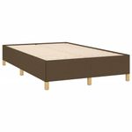 Casa si Gradina - Mobilier - Paturi si accesorii - Paturi - Pat box spring cu saltea, maro inchis, 120x190 cm, textil - Infinity.ro