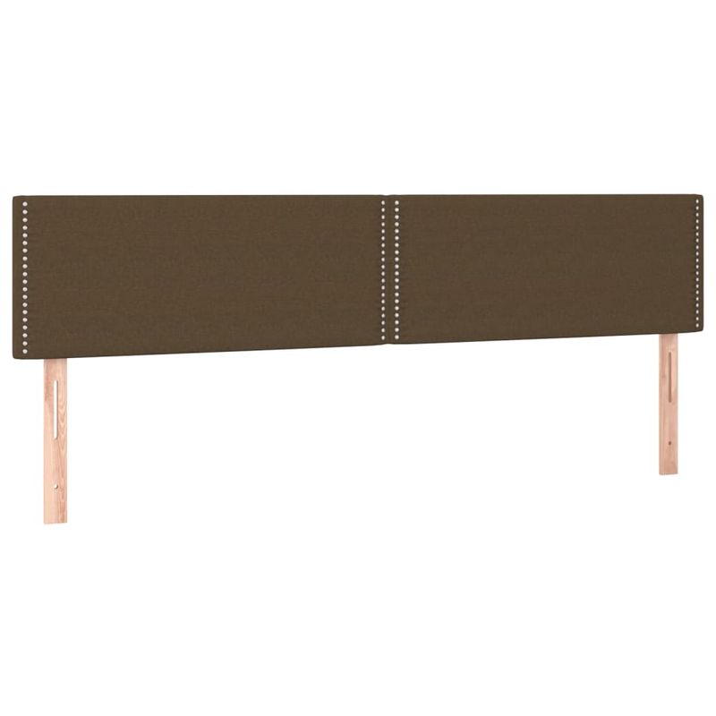 Casa si Gradina - Mobilier - Paturi si accesorii - Paturi - Pat box spring cu saltea, maro inchis, 120x190 cm, textil - Infinity.ro
