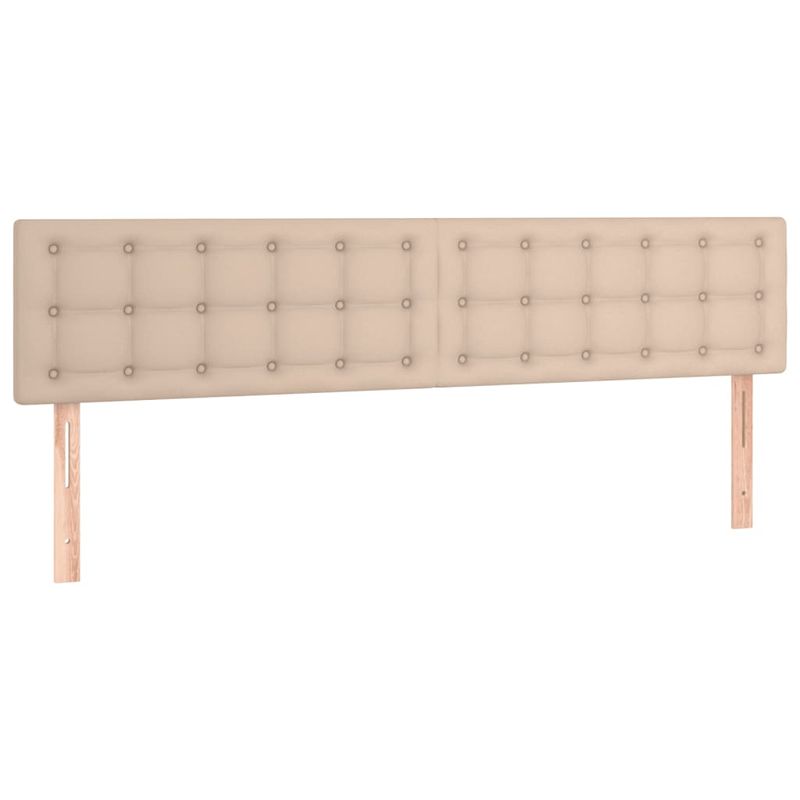 Casa si Gradina - Mobilier - Paturi si accesorii - Paturi - Pat box spring cu saltea, cappuccino, 120x190cm piele ecologica - Infinity.ro