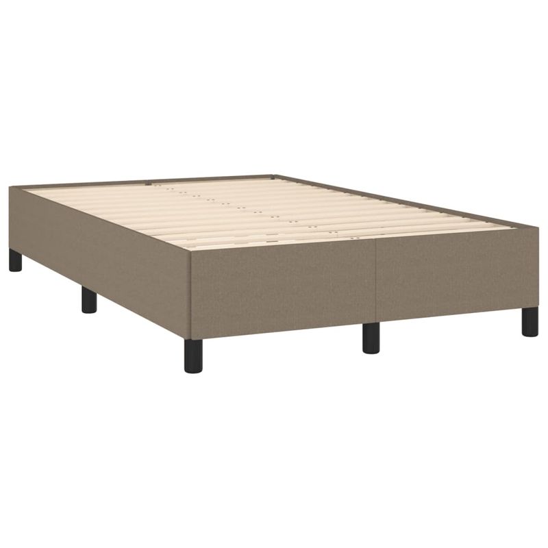 Casa si Gradina - Mobilier - Paturi si accesorii - Paturi - Pat box spring cu saltea, taupe, 120x190 cm material textil - Infinity.ro