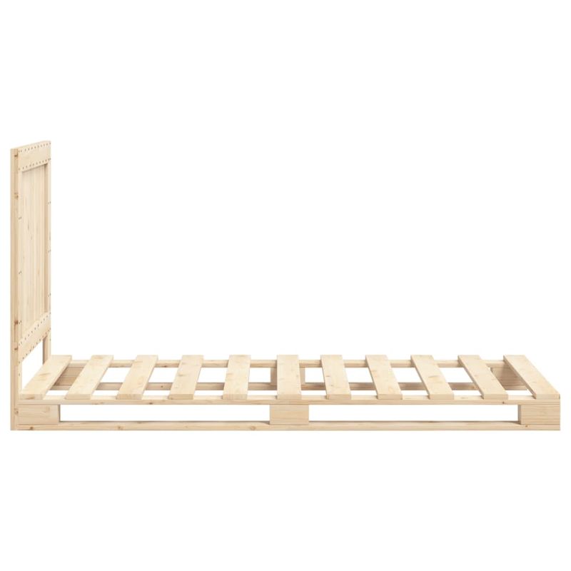 Casa si Gradina - Mobilier - Paturi si accesorii - Paturi - Cadru de pat cu tablie, 90x200 cm, lemn masiv de pin - Infinity.ro