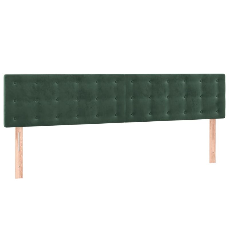 Casa si Gradina - Mobilier - Paturi si accesorii - Paturi - Pat box spring cu saltea, verde inchis, 120x190 cm, catifea - Infinity.ro