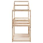 Casa si Gradina - Mobilier - Paturi si accesorii - Paturi - Pat supraetajat cu acoperis, alb, 90x200 cm, lemn masiv de pin - Infinity.ro