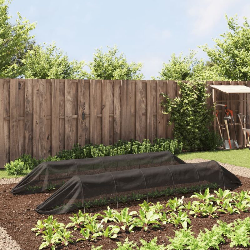 Casa si Gradina - Gradinarit si plante - Plante si ghivece - Bulbi, seminte si rasaduri - Tuneluri din plasa, 2 buc., negru, otel si polietilena - Infinity.ro