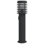 Casa si Gradina - Corpuri si surse de iluminat - Iluminat exterior - Felinare - Lampa exterioara de podea cu priza, negru, 60 cm, otel inox - Infinity.ro