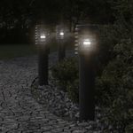 Casa si Gradina - Corpuri si surse de iluminat - Iluminat exterior - Felinare - Lampa exterioara de podea cu priza, negru, 60 cm, otel inox - Infinity.ro