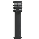 Casa si Gradina - Corpuri si surse de iluminat - Iluminat exterior - Felinare - Lampa exterioara de podea cu priza, negru, 60 cm, otel inox - Infinity.ro