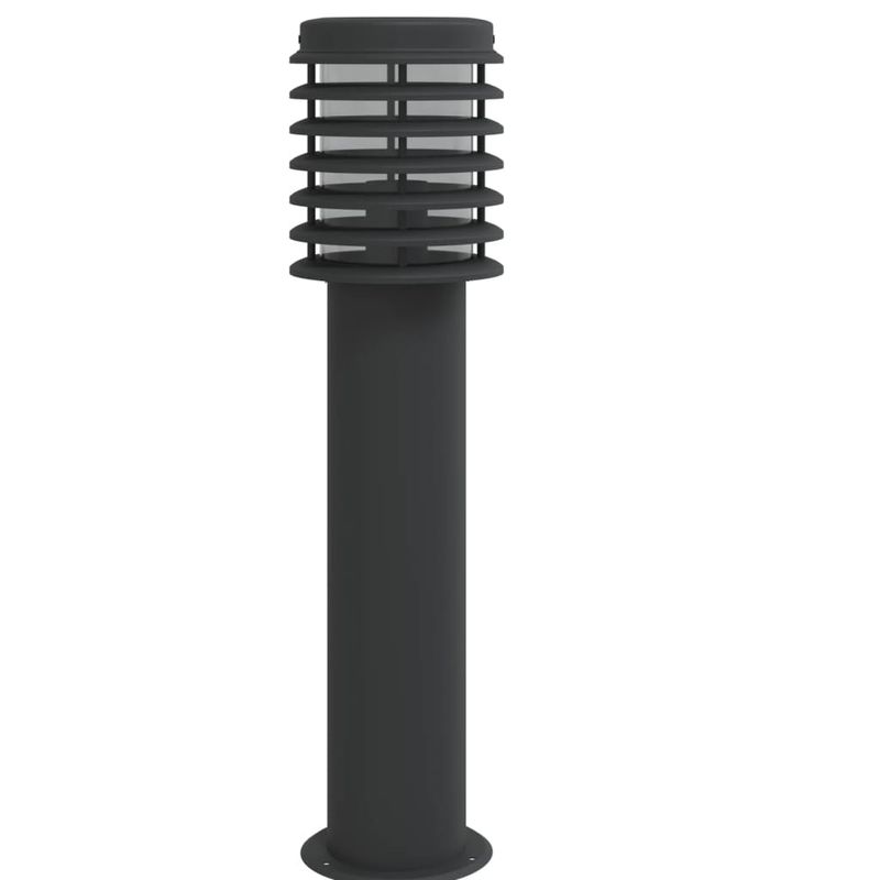 Casa si Gradina - Corpuri si surse de iluminat - Iluminat exterior - Felinare - Lampa exterioara de podea cu priza, negru, 60 cm, otel inox - Infinity.ro